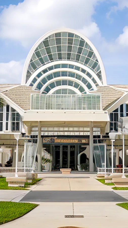 Entrance of the Orange County, FL Convention Center | Air Conditioning Repair | Orange County, FL | Sunshine Heating & Air Conditioning