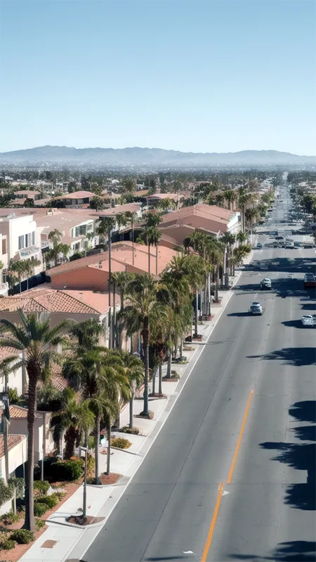 Daytime Street view of City and Palm Trees | Air Conditioning Repair | Apopka, FL | Sunshine Heating & Air Conditioning